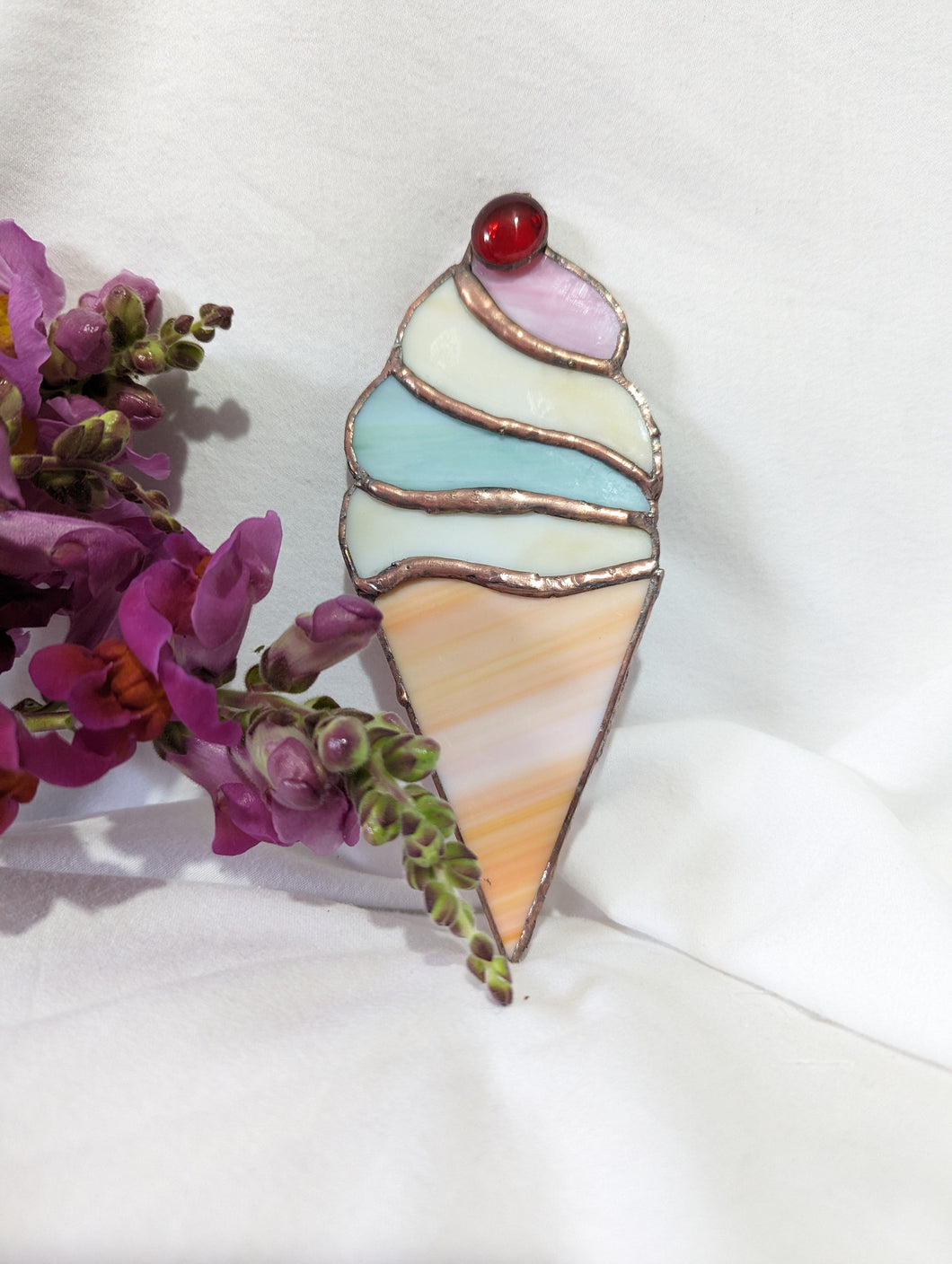 Ice-cream Stained Glass Piece