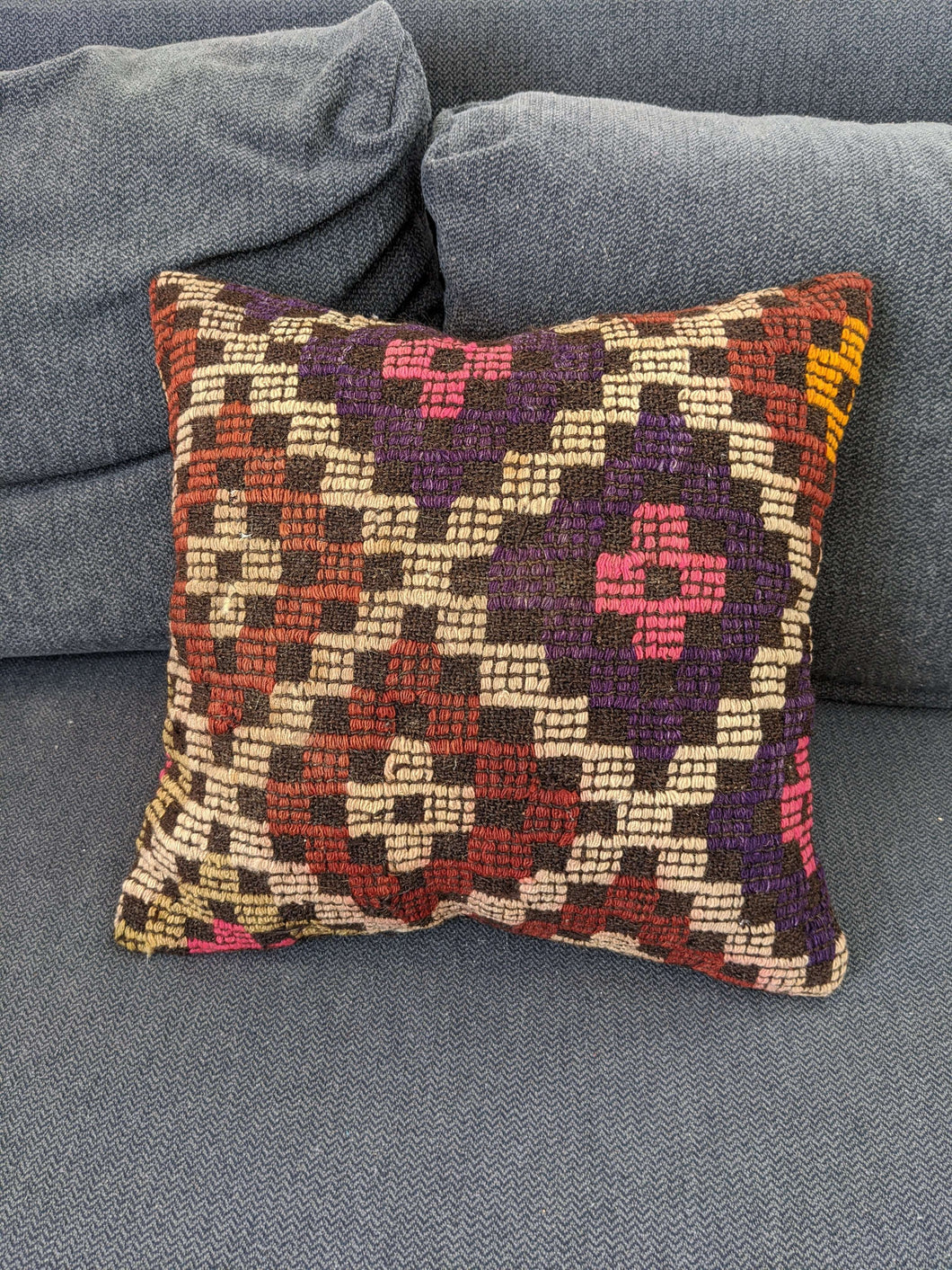 Cushion Cover with Nazar Motif - Hittite Home