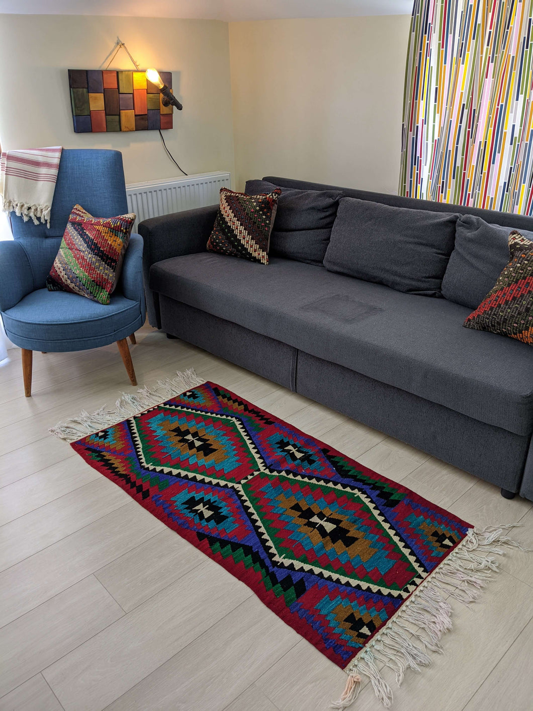 Hittite Geometric Rug with Lively Colours - Hittite Home