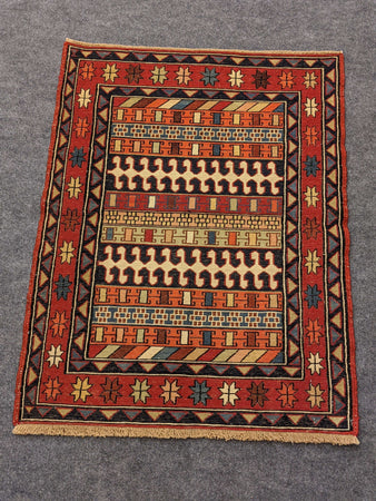 Tightly Woven Small Persian Rug - Hittite Home